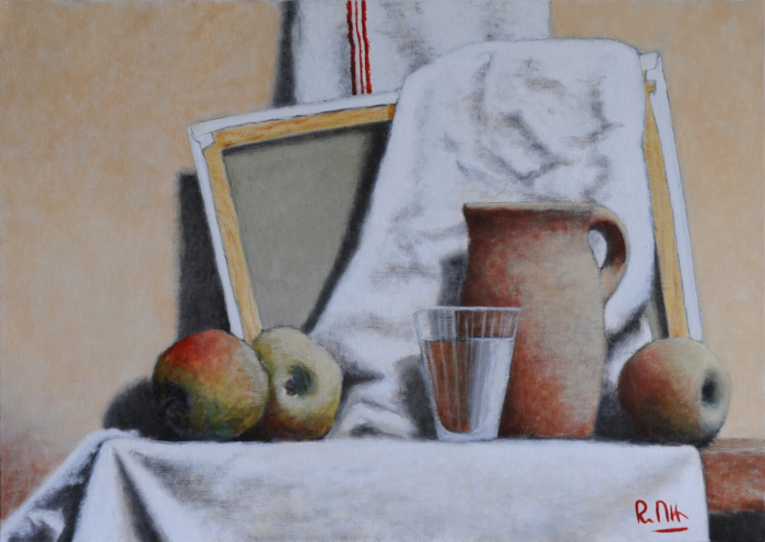 Nature morte au torchon de lin