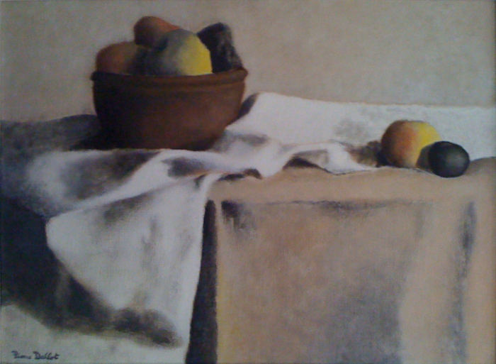 Nature morte beige, Pierre Dallot