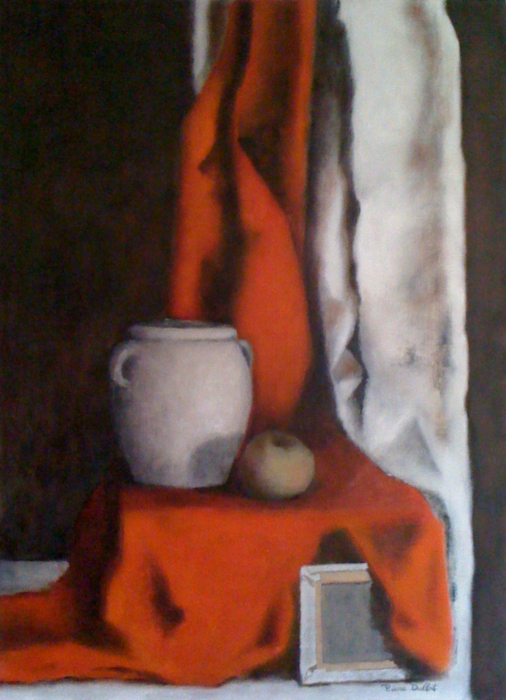 Nature morte rouge, Pierre Dallot