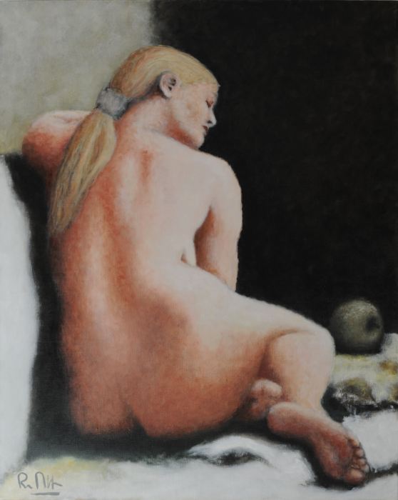 Nu et pomme, Pierre Dallot