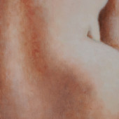 Nu et pomme, détail